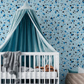 Papel de Parede Non Woven Terrazzo Azul