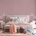 Papel de Parede Non Woven Ripado 3x1 Rosa