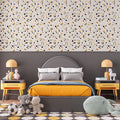 Papel de Parede Non Woven Terrazzo Amarelo