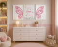 Kit Trio de Quadros Infantis para Menina