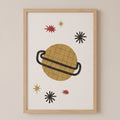 Quadro Infantil Planeta Aquarela