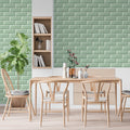 Papel de Parede Non Woven Tijolinho 3D Verde