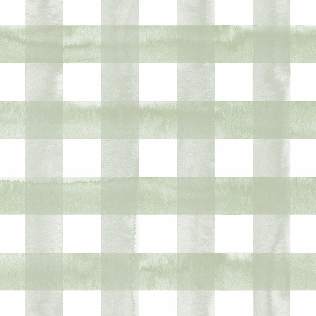 Papel de Parede Non Woven Xadrez Estonado Verde
