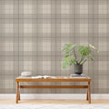 Papel de Parede Non Woven Xadrez Wales Camurça