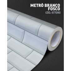 Metrô branco fosco 